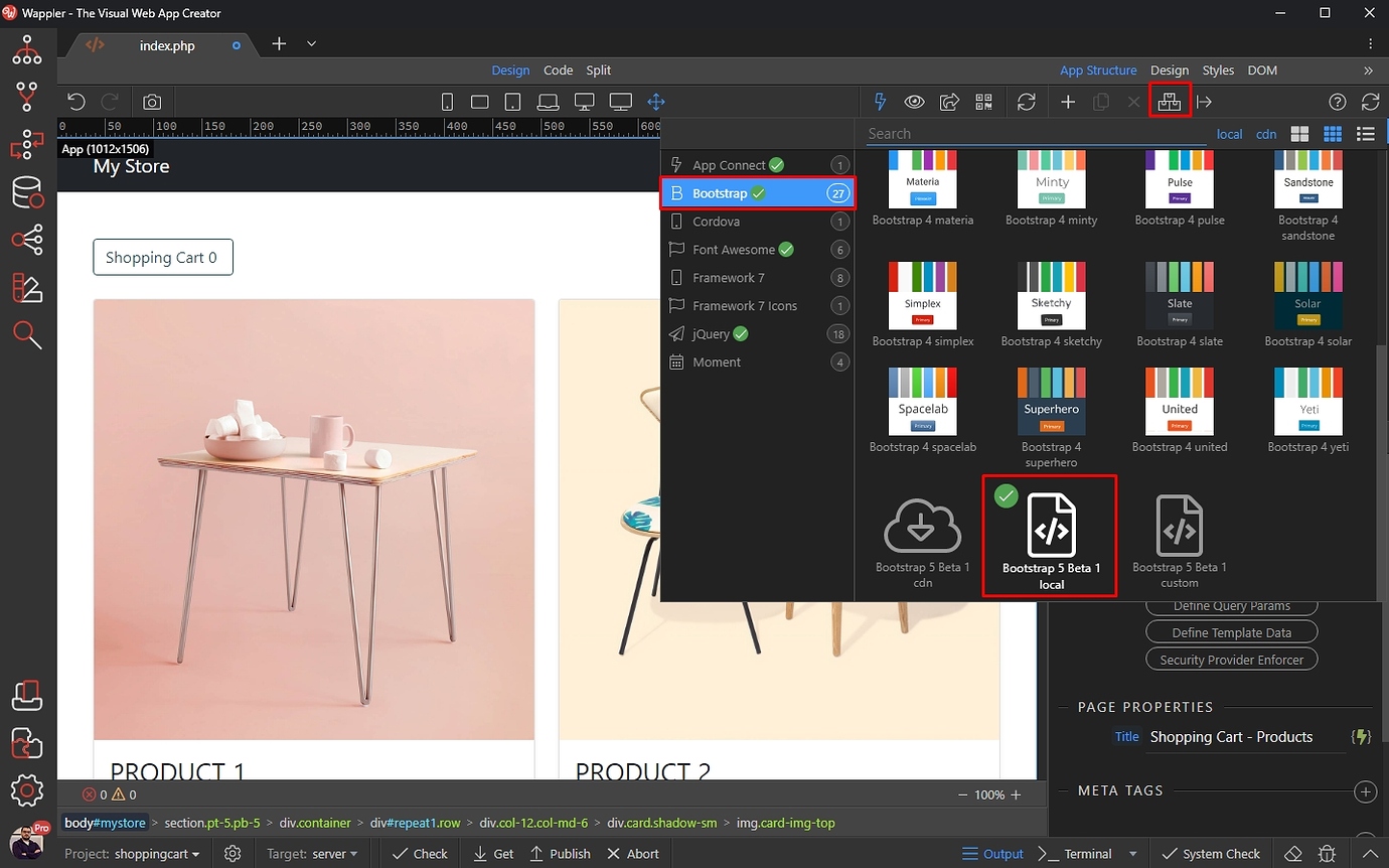 Using the Theme Manager with Bootstrap 5 - Bootstrap 4 & 5 Visual ...
