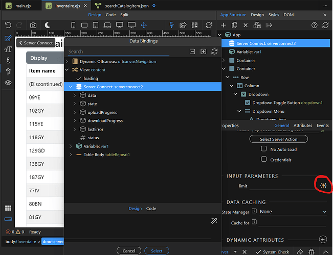 dynamic input