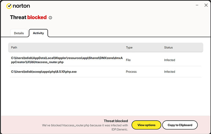 Wappler Infection Code
