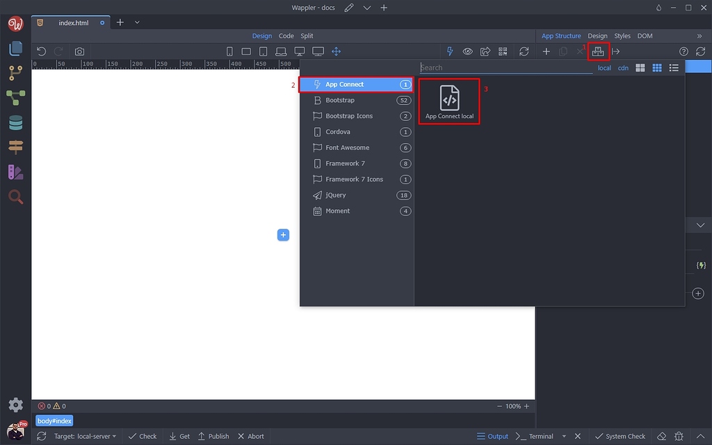 Adding App Connect on Your Pages - How-to Guides - Wappler Community