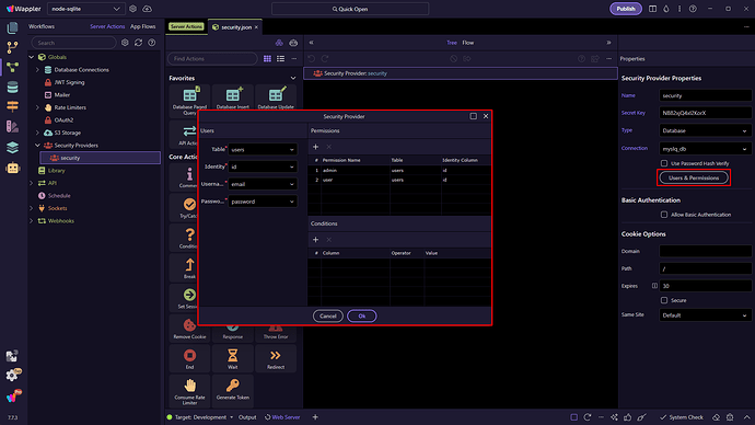 Security Provider Permissions