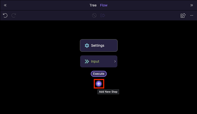 Add action directly in the steps