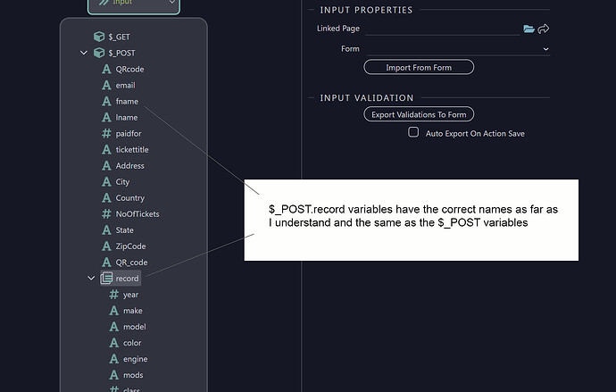 variable names