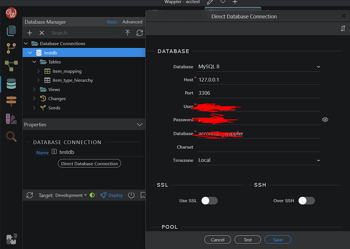 MySQL8 Setup Wappler