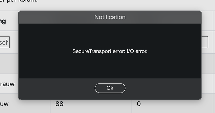 io error