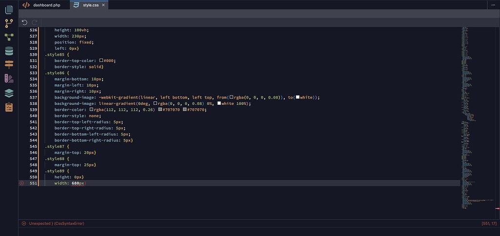 Errors in my CSS file - Need Help - Wappler Community