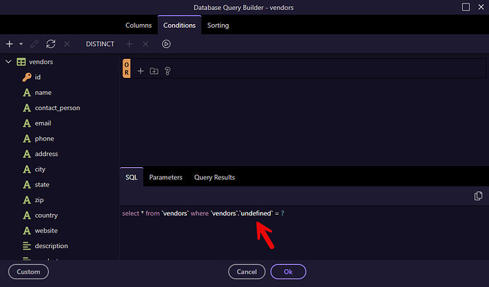wappler-single-query-undefined