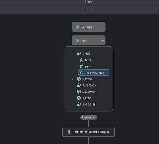 testvariable