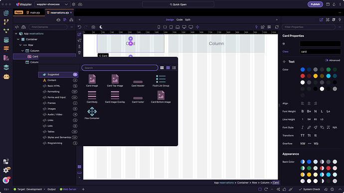 Content-aware Components Picker