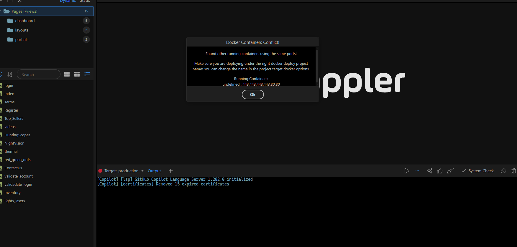 Docker too many containers running - Need Help - Wappler Community