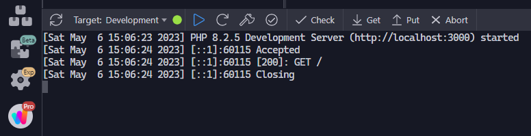 php error 04 - run