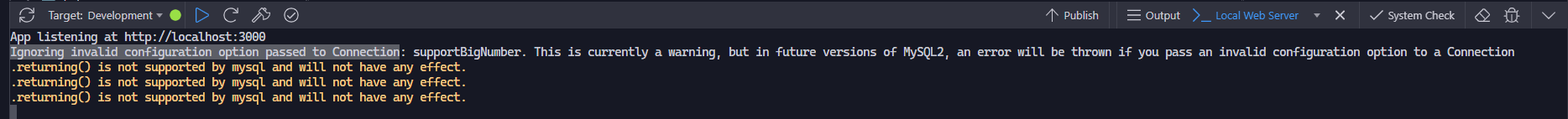 Ignoring invalid configuration option passed to Connection - Wappler ...