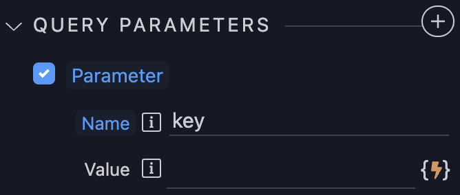 API Form Query Parameters