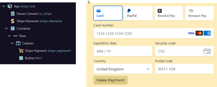 Stripe Element Example Basic implementation using Stripe Elements - Need Help - Wappler Community