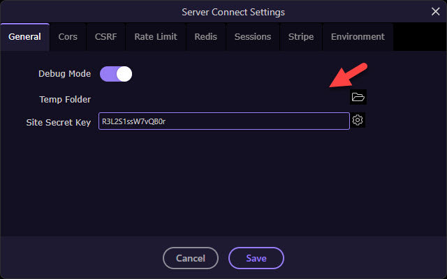 server-connect-settings