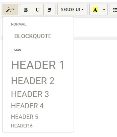 Using Templates In Summernote Can I Edit the Summernote Style Menu? - How To - Wappler Community