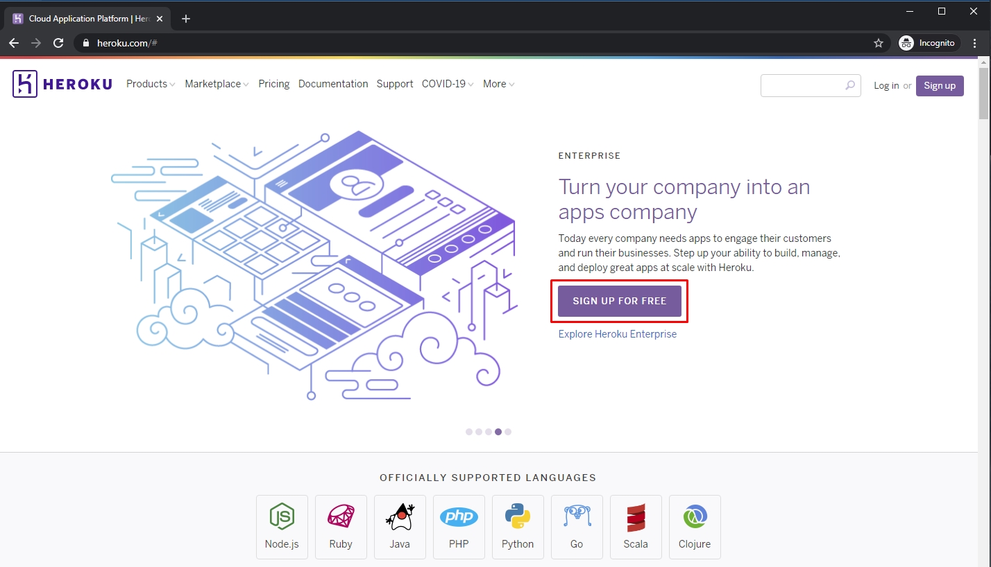 heroku - One more step to complete your registration from Facebook