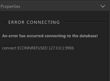 db manager error